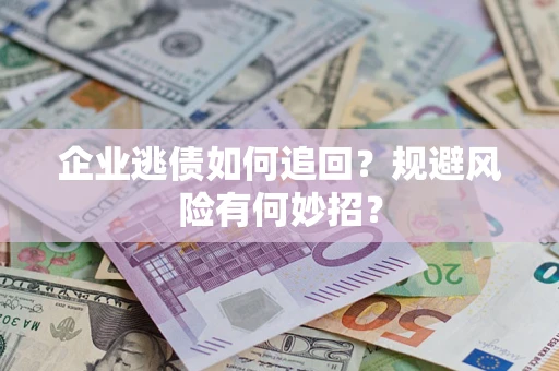 武汉企业逃债如何追回？规避风险有何妙招？