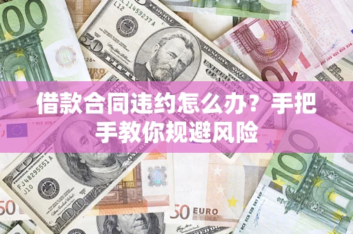 武汉借款合同违约怎么办？手把手教你规避风险
