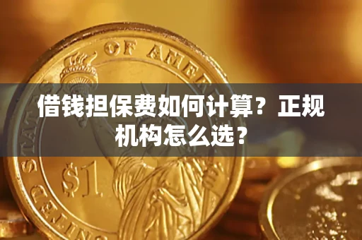 武汉借钱担保费如何计算？正规机构怎么选？