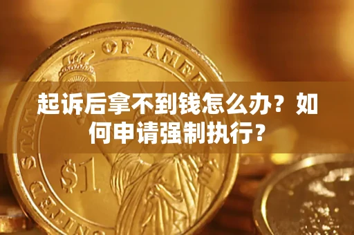 武汉起诉后拿不到钱怎么办？如何申请强制执行？