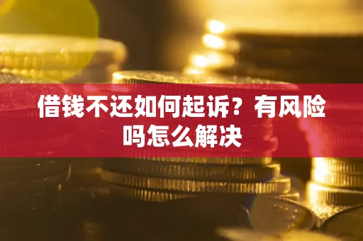 武汉借钱不还如何起诉？有风险吗怎么解决