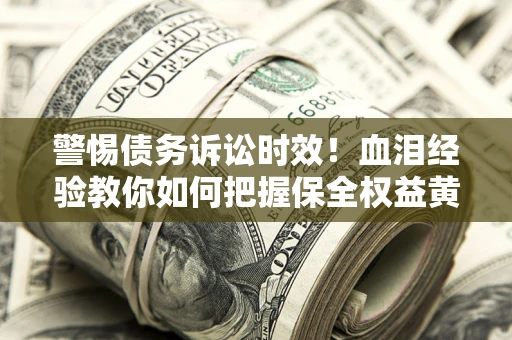 武汉警惕债务诉讼时效！血泪经验教你如何把握保全权益黄金期
