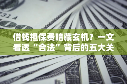 武汉借钱担保费暗藏玄机？一文看透“合法”背后的五大关键陷阱