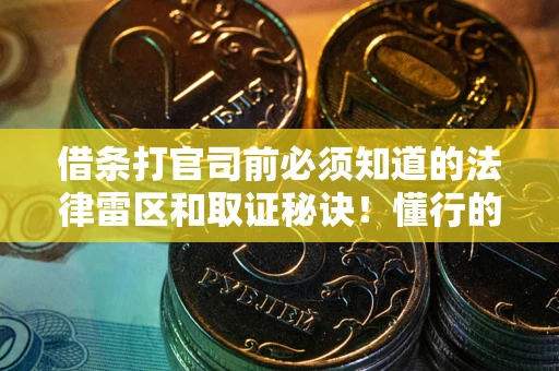 武汉借条打官司前必须知道的法律雷区和取证秘诀！懂行的人已经留好这些证据