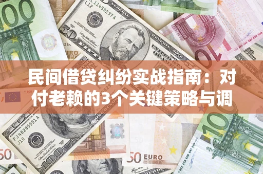 武汉民间借贷纠纷实战指南：对付老赖的3个关键策略与调解盲区解析
