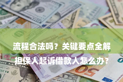 武汉

担保人起诉借款人怎么办？流程合法吗？关键要点全解析