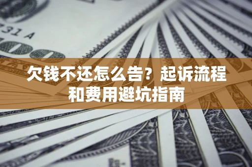 武汉欠钱不还怎么告?起诉流程和费用避坑指南 武汉欠钱不还怎么告?起诉流程和费用避坑指南
