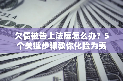 武汉欠债被告上法庭怎么办？5个关键步骤教你化险为夷