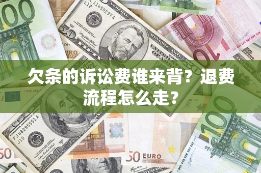 武汉欠条的诉讼费谁来背？退费流程怎么走？