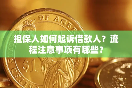 武汉担保人如何起诉借款人？流程注意事项有哪些？